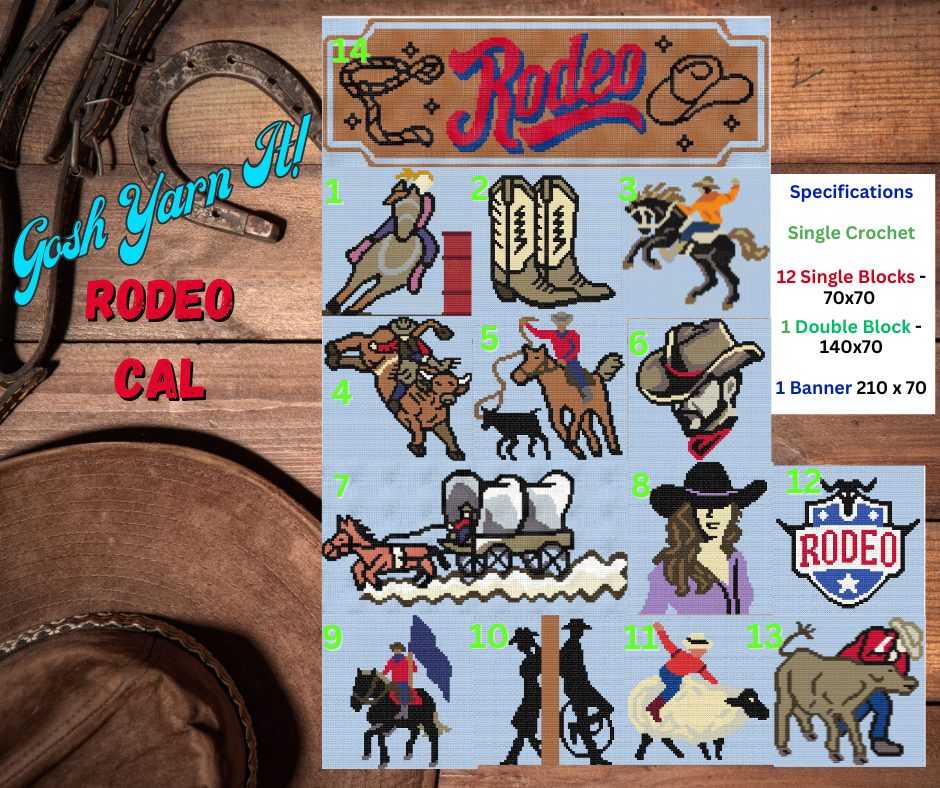 RODEO BUNDLE - SC Blocks 70x70 Banner 210x70