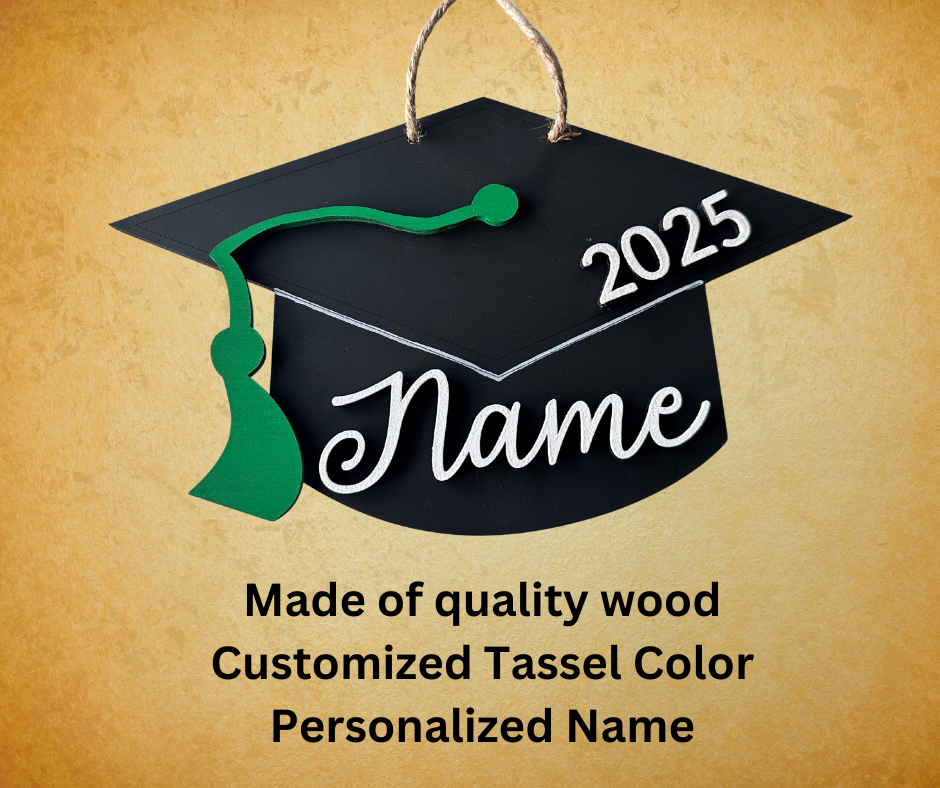 Personalized Graduation Cap Hanging Decor