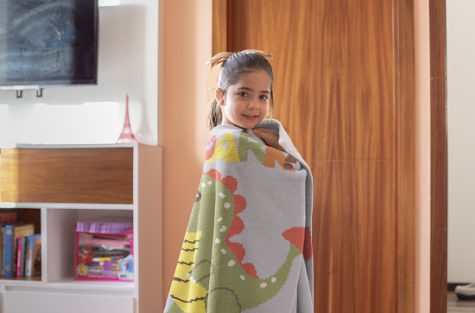 DINOSAUR ROAR Crochet Pattern 120x140