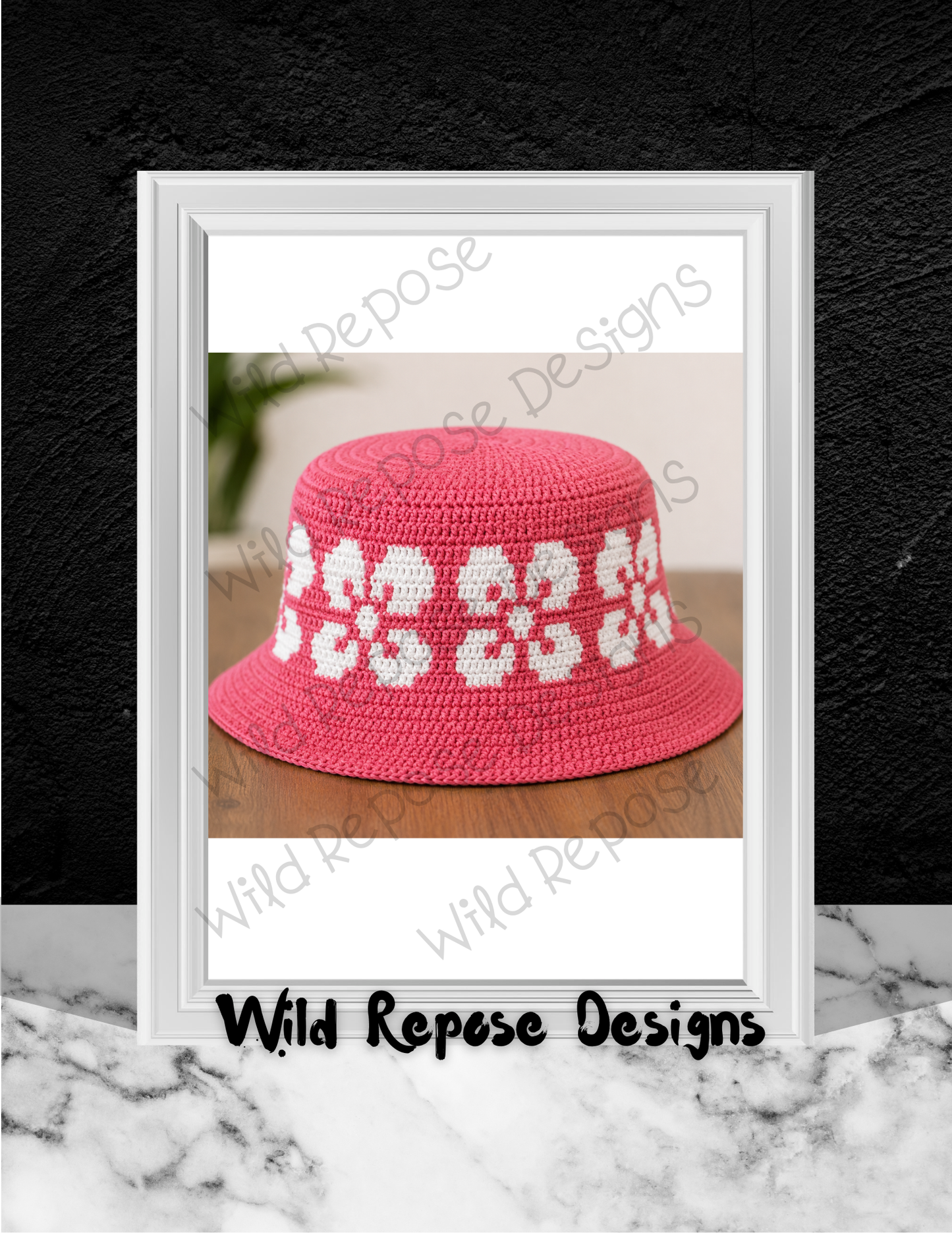 Crochet Bucket Hat | Hibiscus