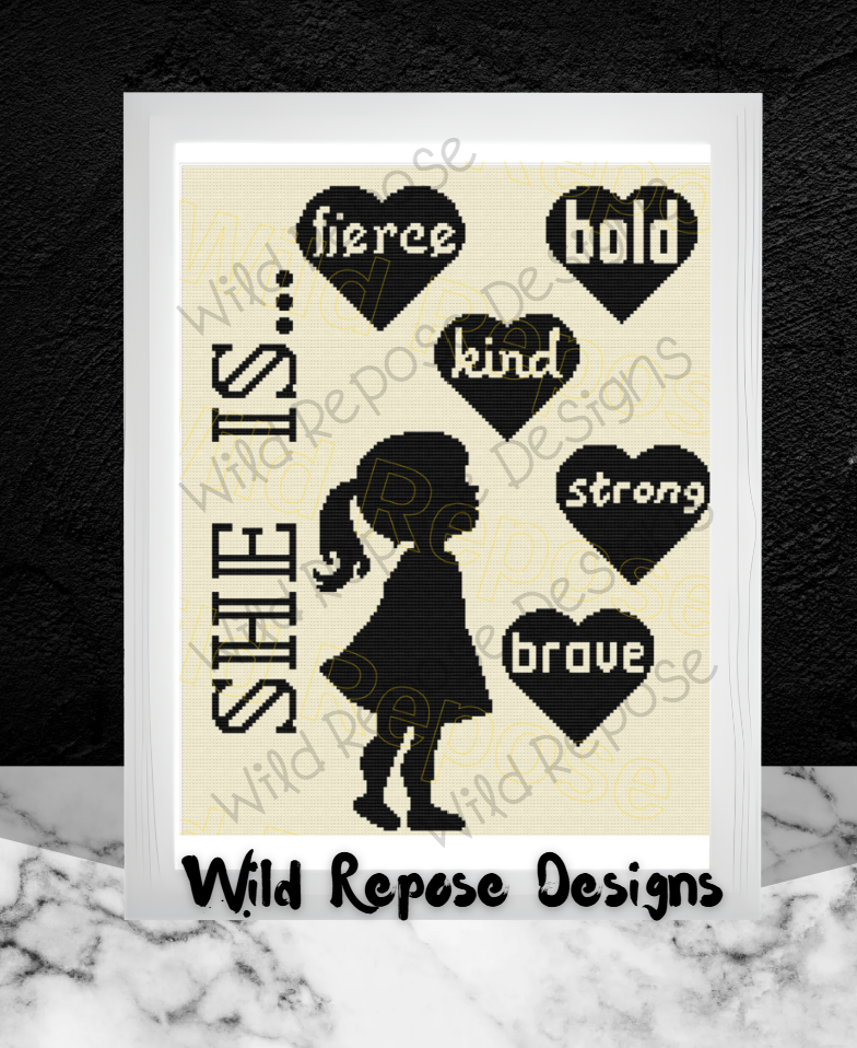 She Is... Crochet Pattern 160x200