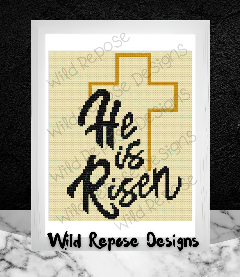 HE Is Risen! Crochet Pattern C2C 80 X 95