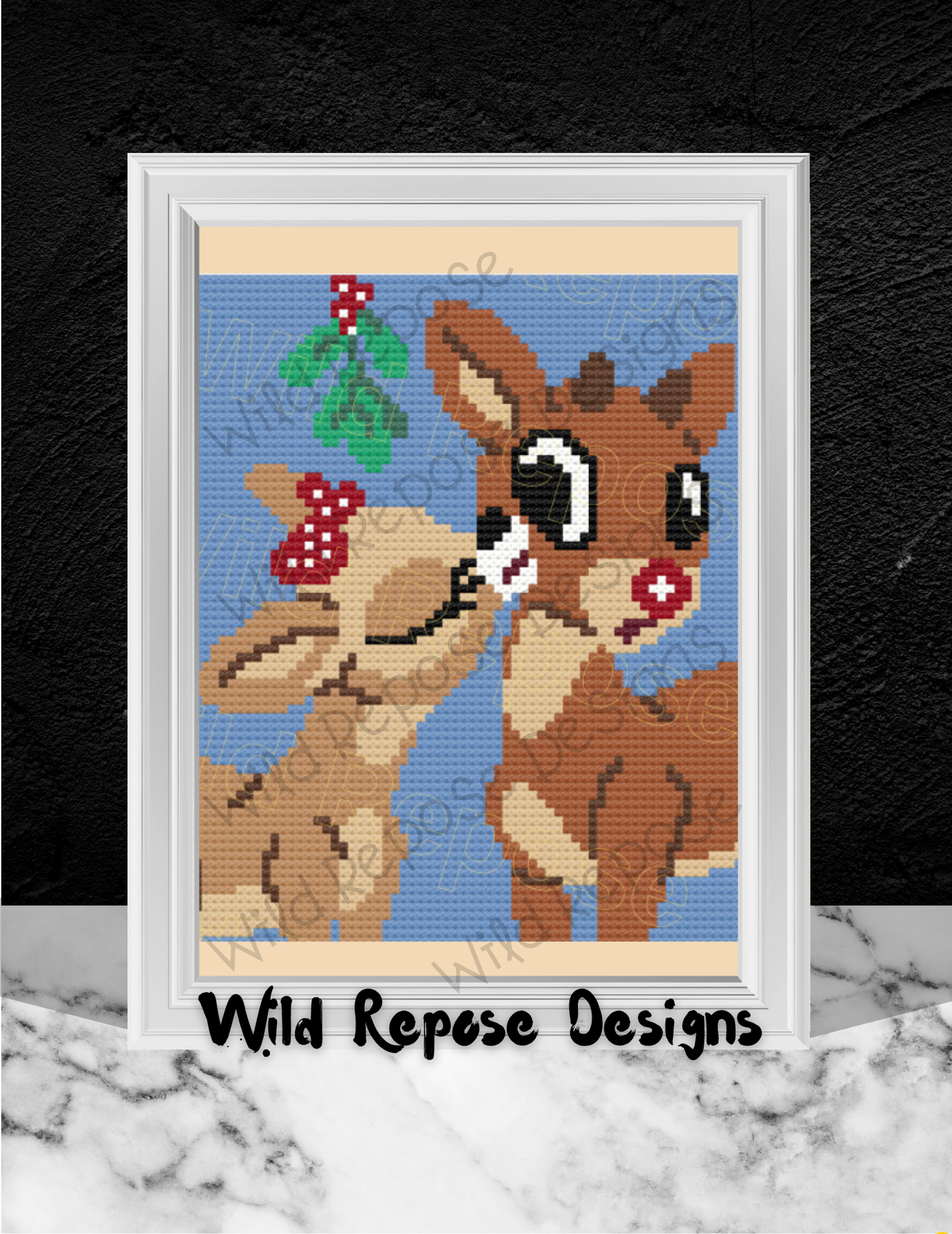 Rudolph and Clarice C2C Crochet Pattern 66 X 78