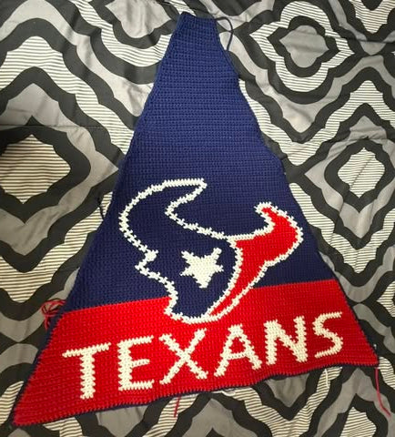 Houston Texans NFL Tree Skirt Panel 104 x 130