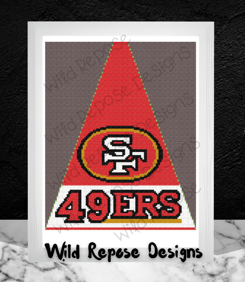 San Francisco 49ers NFL Tree Skirt Panel 104 x 130