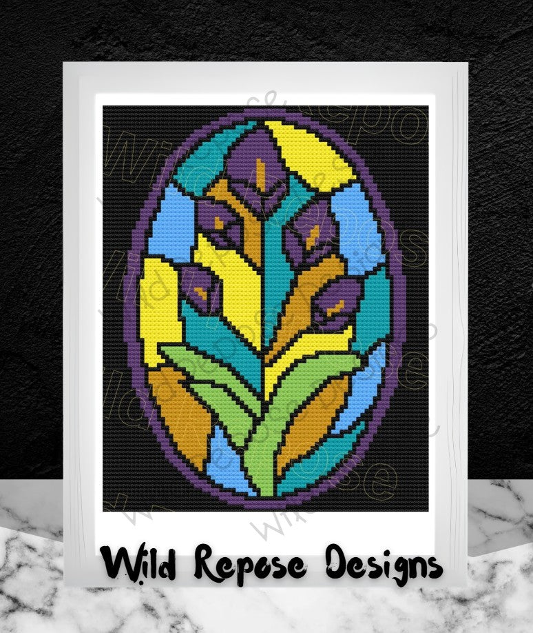 Calla Lily Crochet Pattern C2C 80 X 95