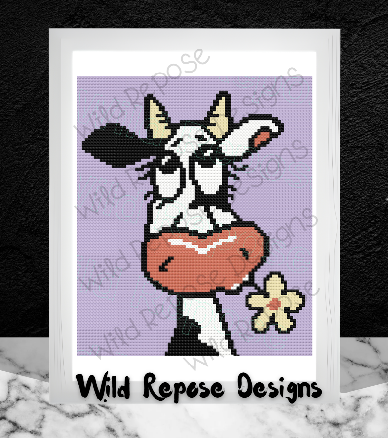Cow Gal Crochet Pattern C2C 80 X 95