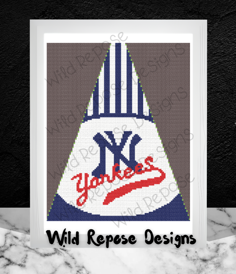 NY Yankees MLB Tree Skirt Panel 104 x 130