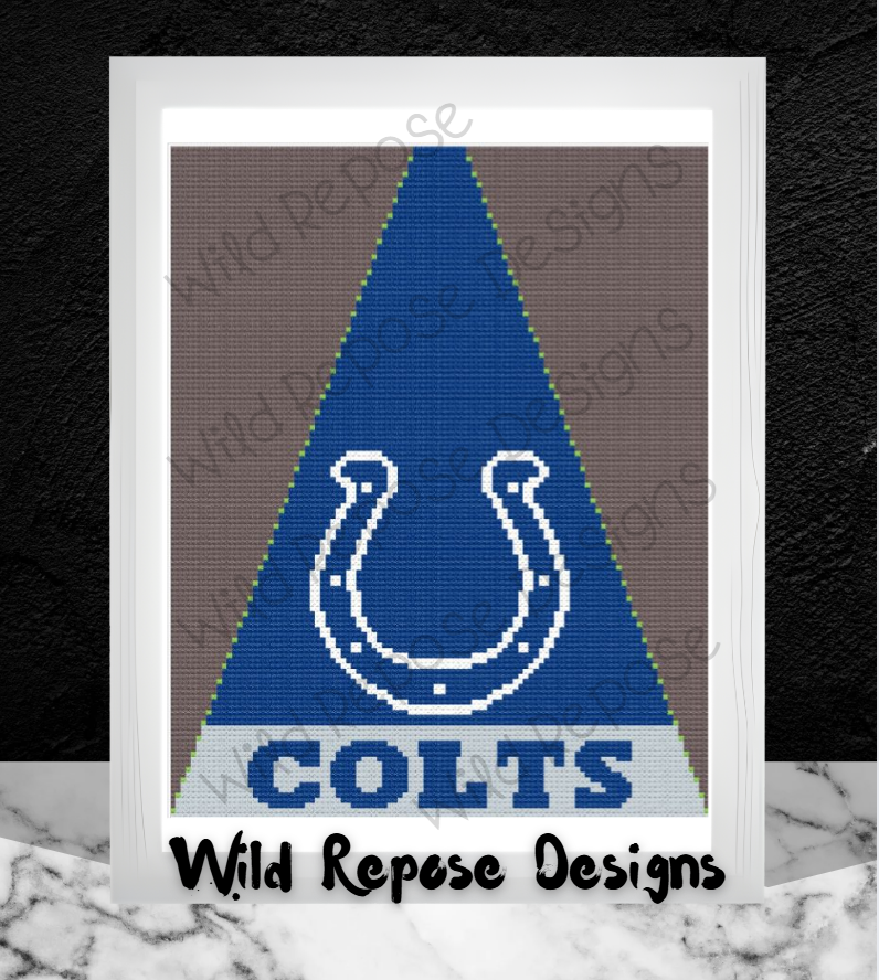 Indianapolis Colts NFL Tree Skirt Panel 104 x 130