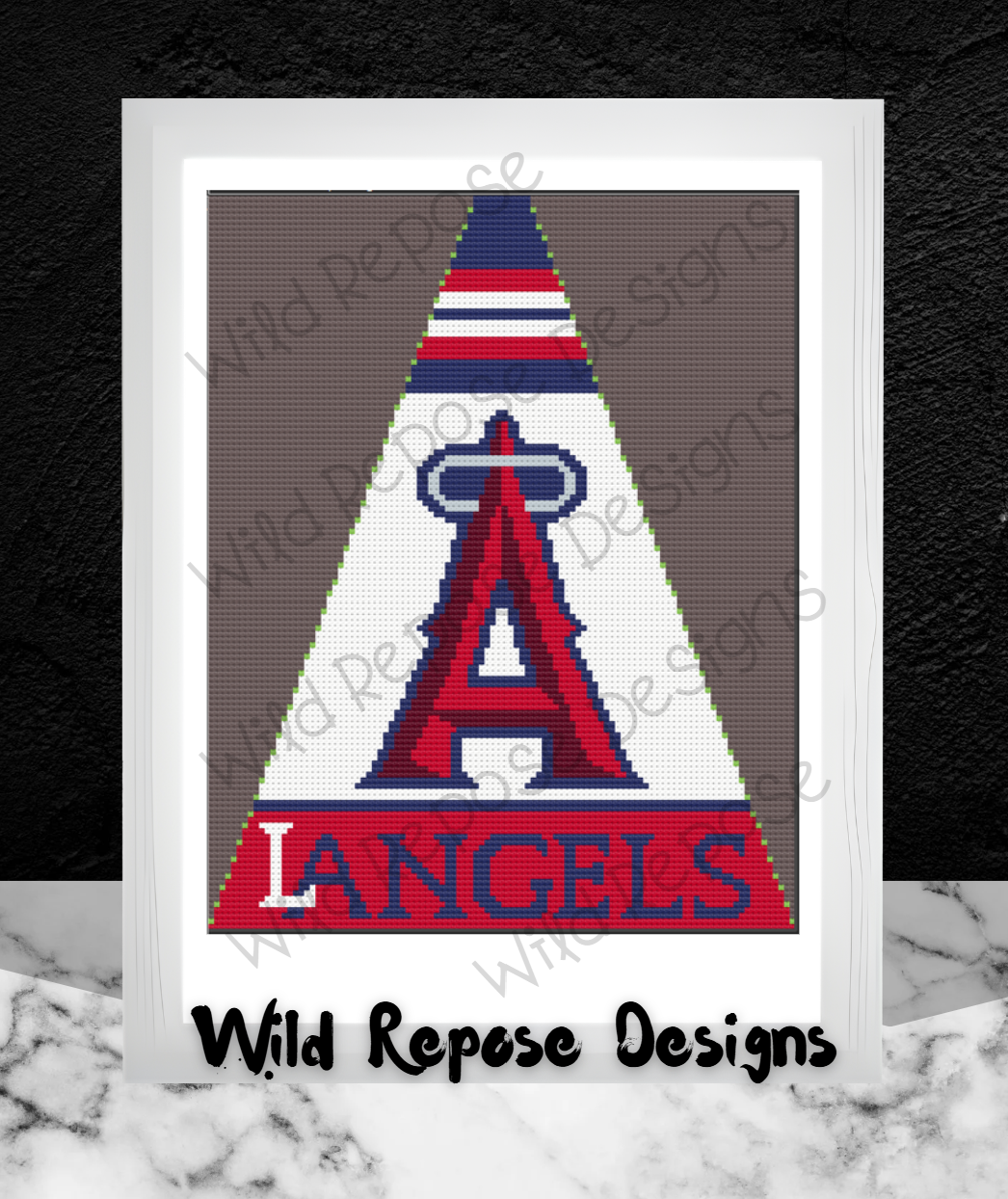 LA Angels MLB Tree Skirt Panel 104 x 130