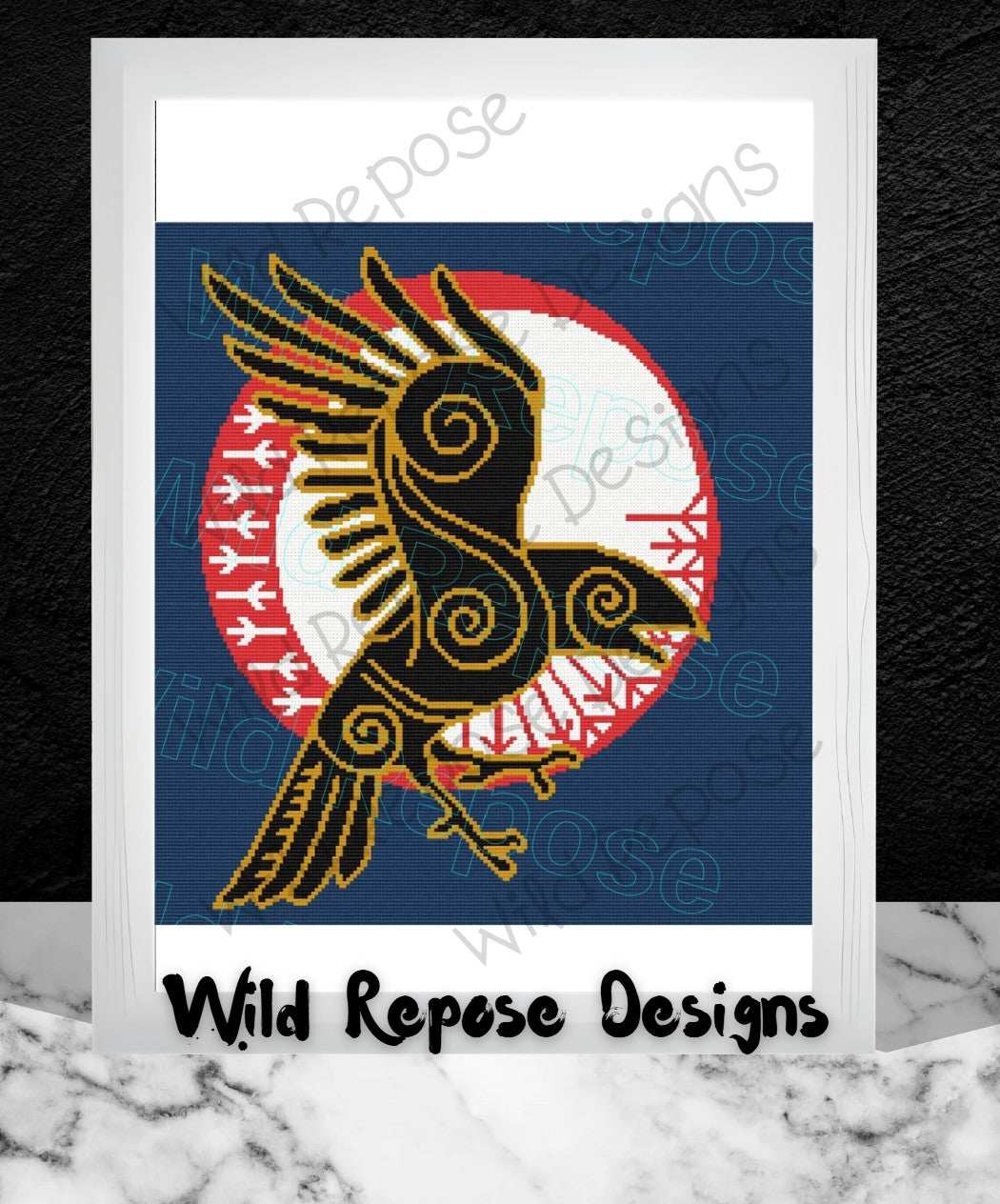 Odin's Raven Crochet Pattern 200x200