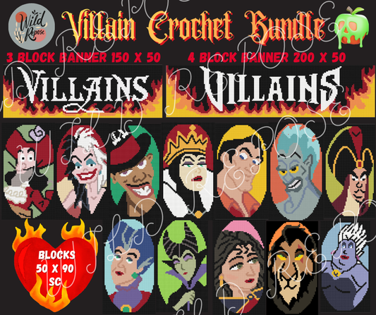 Introducing the Villain Crochet Bundle – A FREE CAL for Gosh Yarn It Members 😈🖤