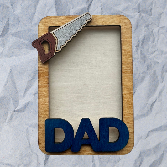 DAD Saw - Wooden Gift Card Holder