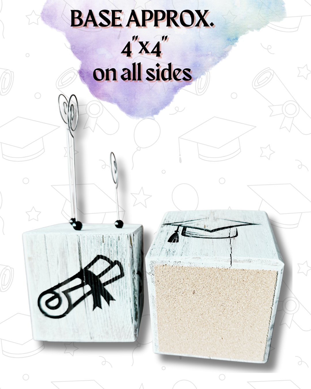 Rustic Wood Graduation Photo Holder – 2025