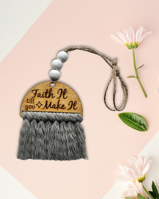 Faith It! Car Charm