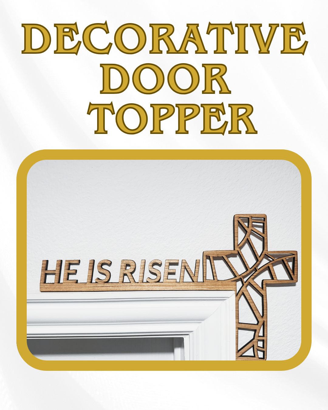 He Is Risen - Wall Decor-Square Cross
