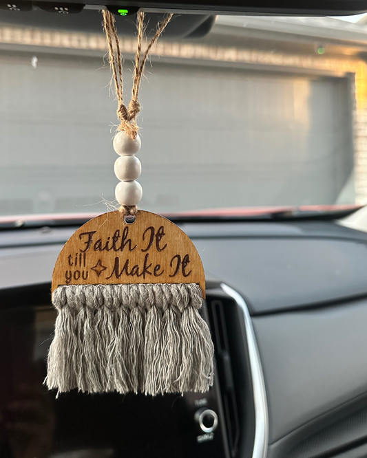 Faith It! Car Charm