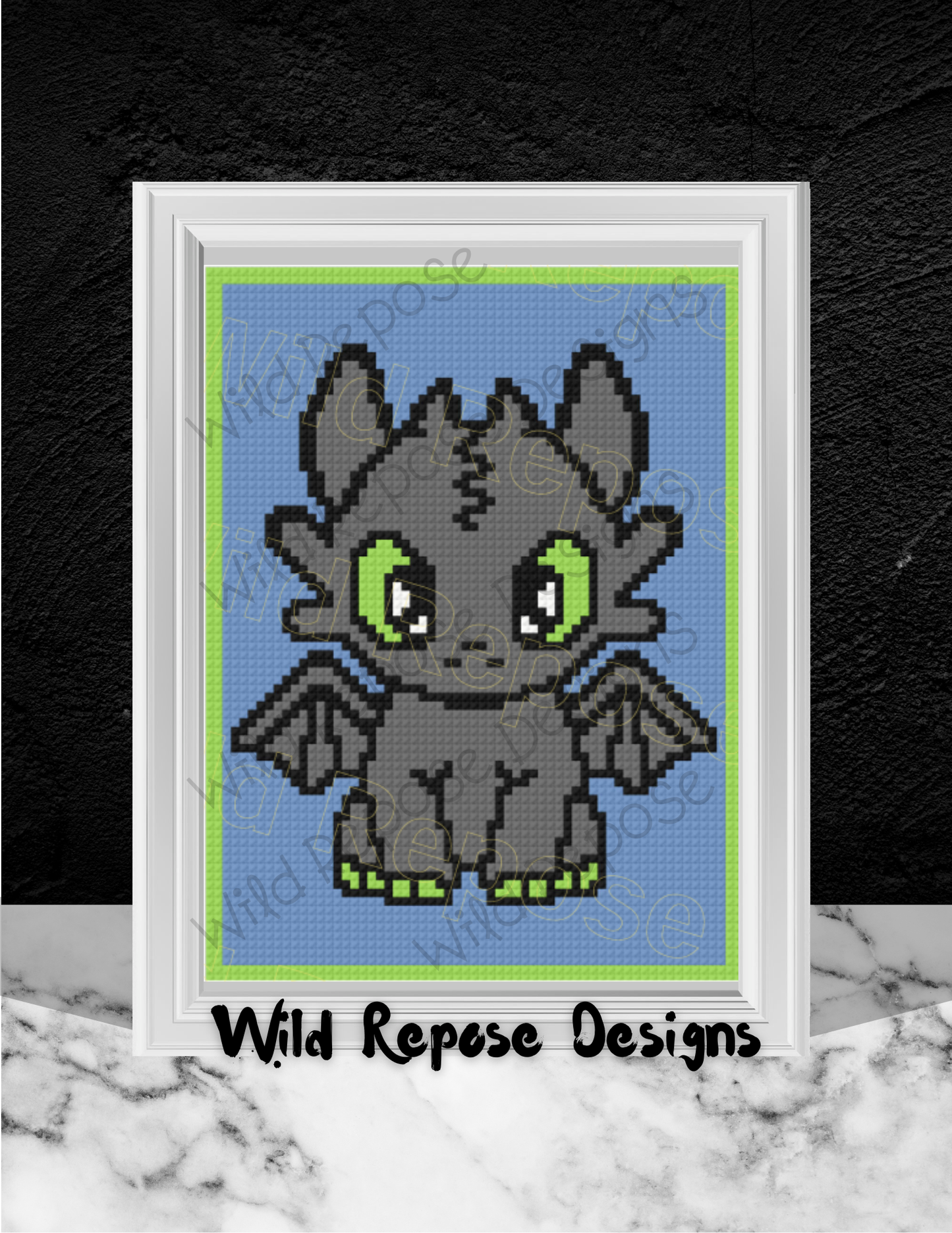 Baby Dragon C2C Crochet Pattern 63 X 84 C2C