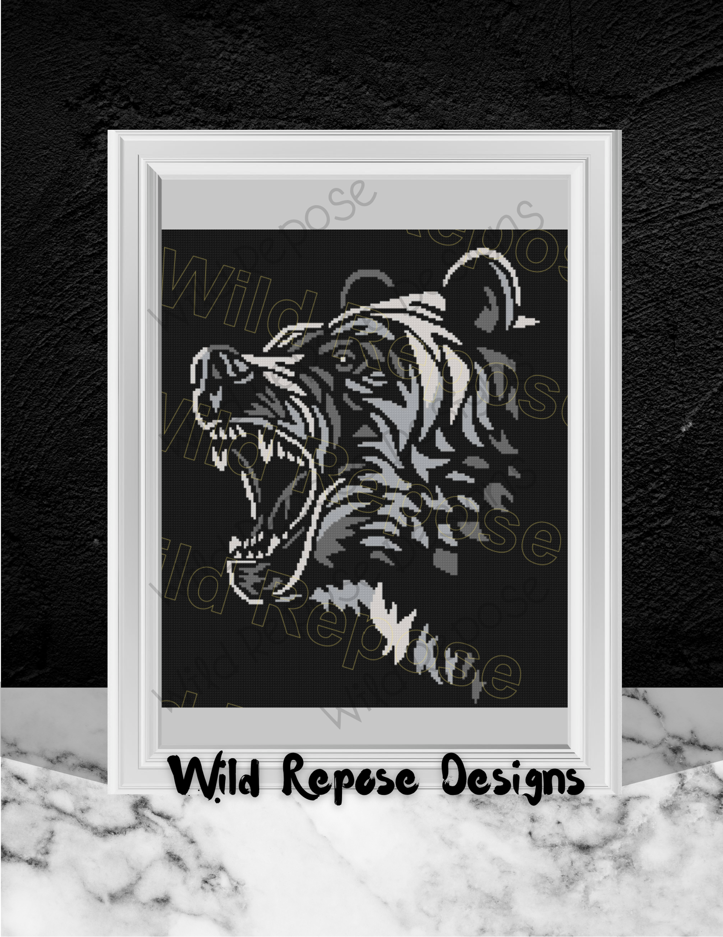 BEAR-TRIBAL Crochet Pattern 180 x 200