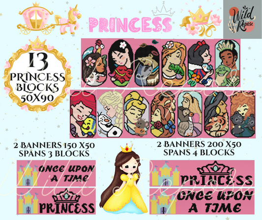 PRINCESS BIG BUNDLE - SC Blocks & Banners