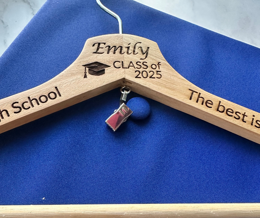 Personalized Graduation Hanger with Cap Clip