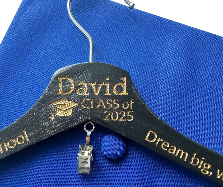 Personalized Graduation Hanger with Cap Clip