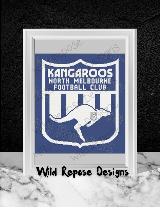 Kangaroo Football Club Crochet Pattern 200 x 200