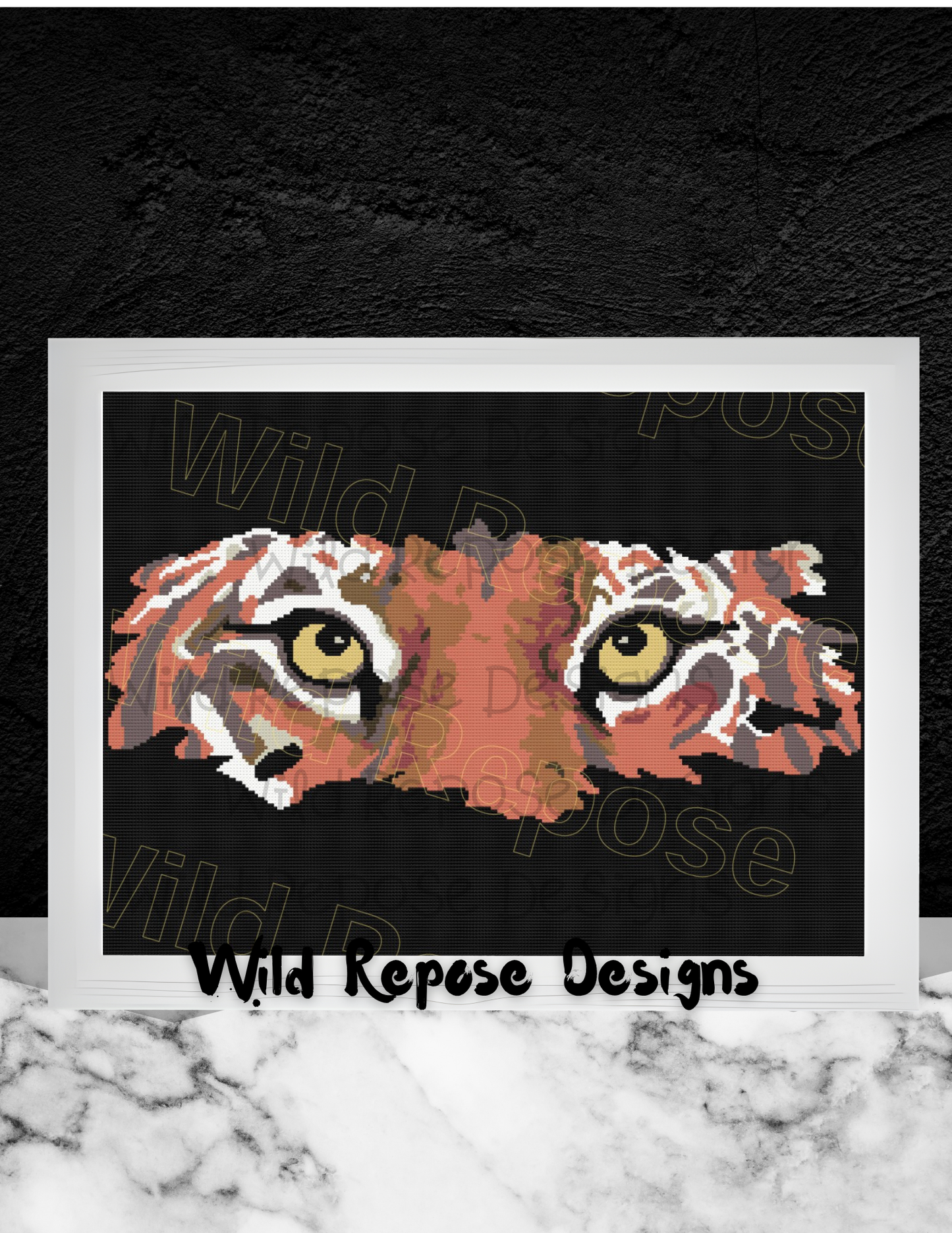 Tiger Eyes Crochet Pattern 240 x 192
