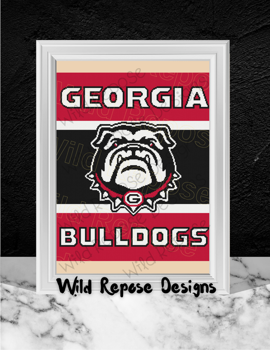Georgia Bulldogs DOG Crochet Pattern 200x230
