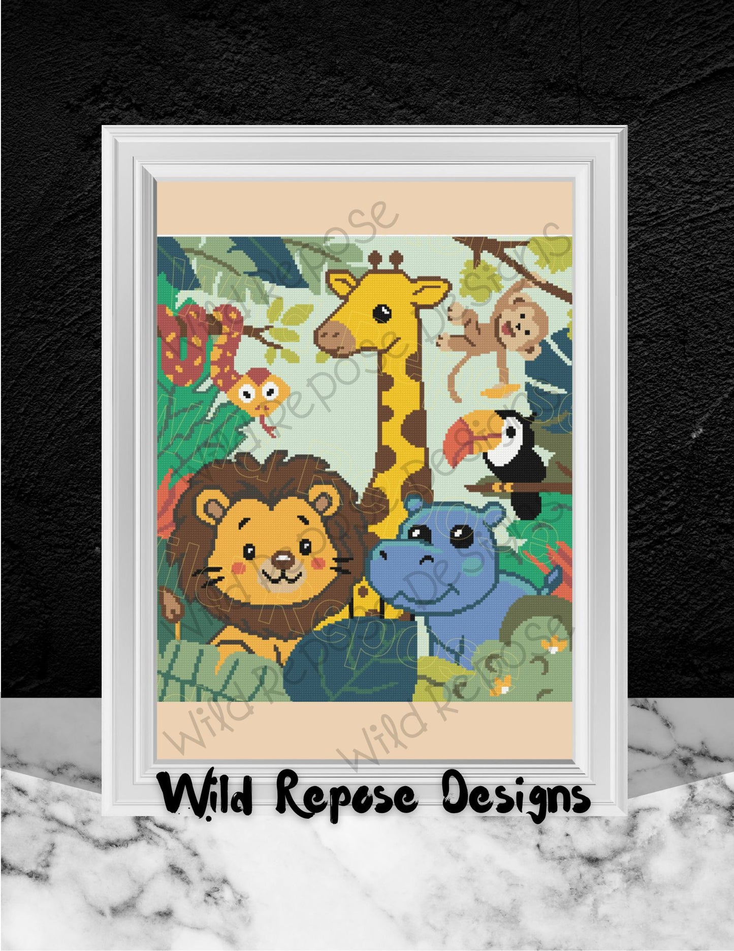 Jungle Crochet Pattern 180 X 200