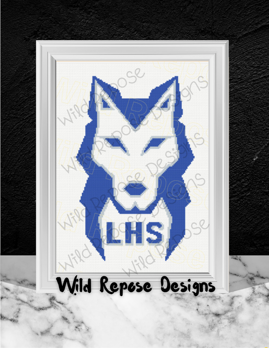 Lakeview Huskies Crochet Pattern 150x180