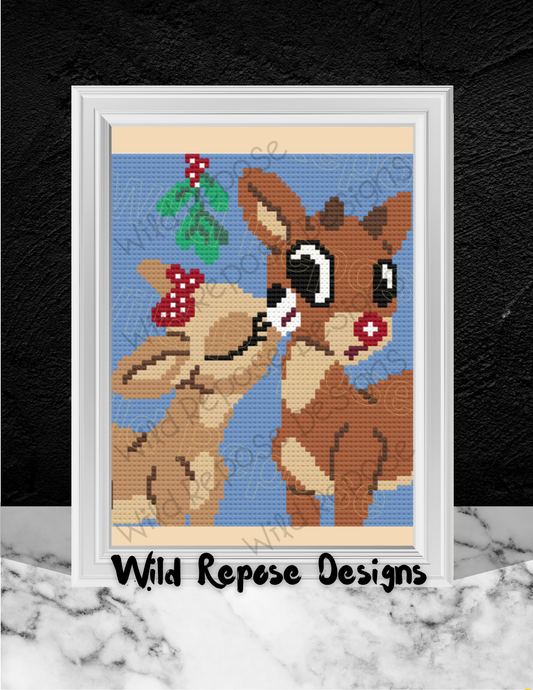 Rudolph and Clarice C2C Crochet Pattern 66 X 78