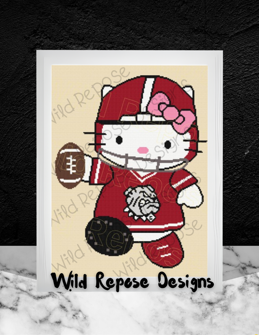 Hello Kitty Bulldogs Crochet Pattern 180 x 234