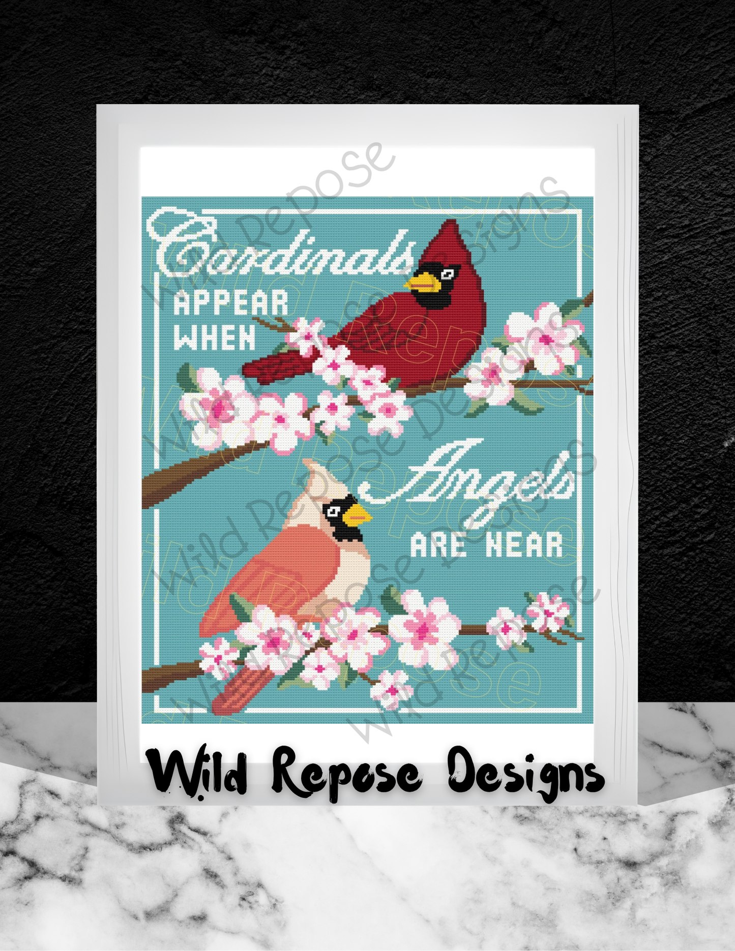 Cardinals and Angels Crochet Pattern 180 x 210