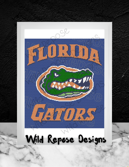 Florida Gators Crochet Pattern 180 x 200