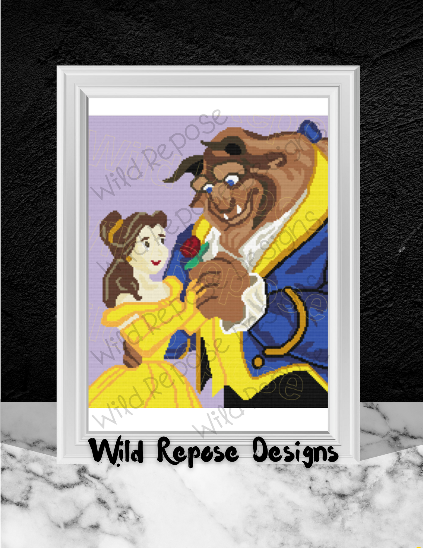 Belle and Beast Crochet Pattern 170 x 200