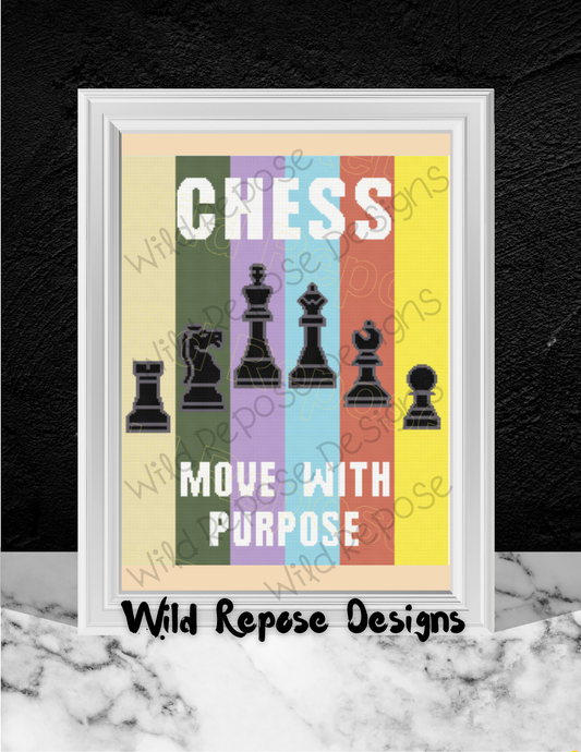 Chess Stripes Crochet Pattern 192x240