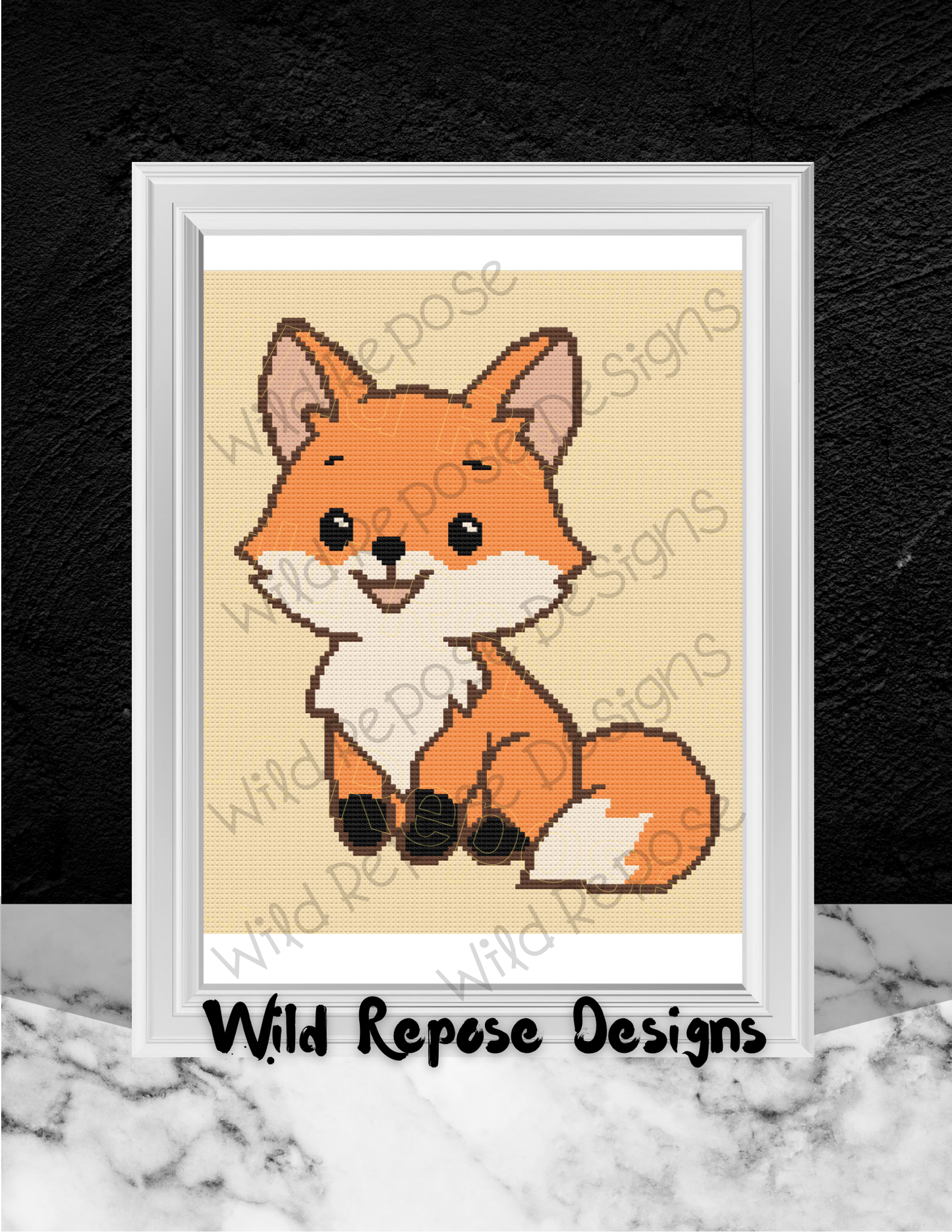 Fox Smiling Crochet Pattern 120 X 140