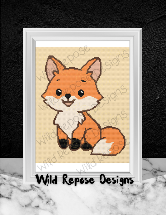 Fox Smiling Crochet Pattern 120 X 140