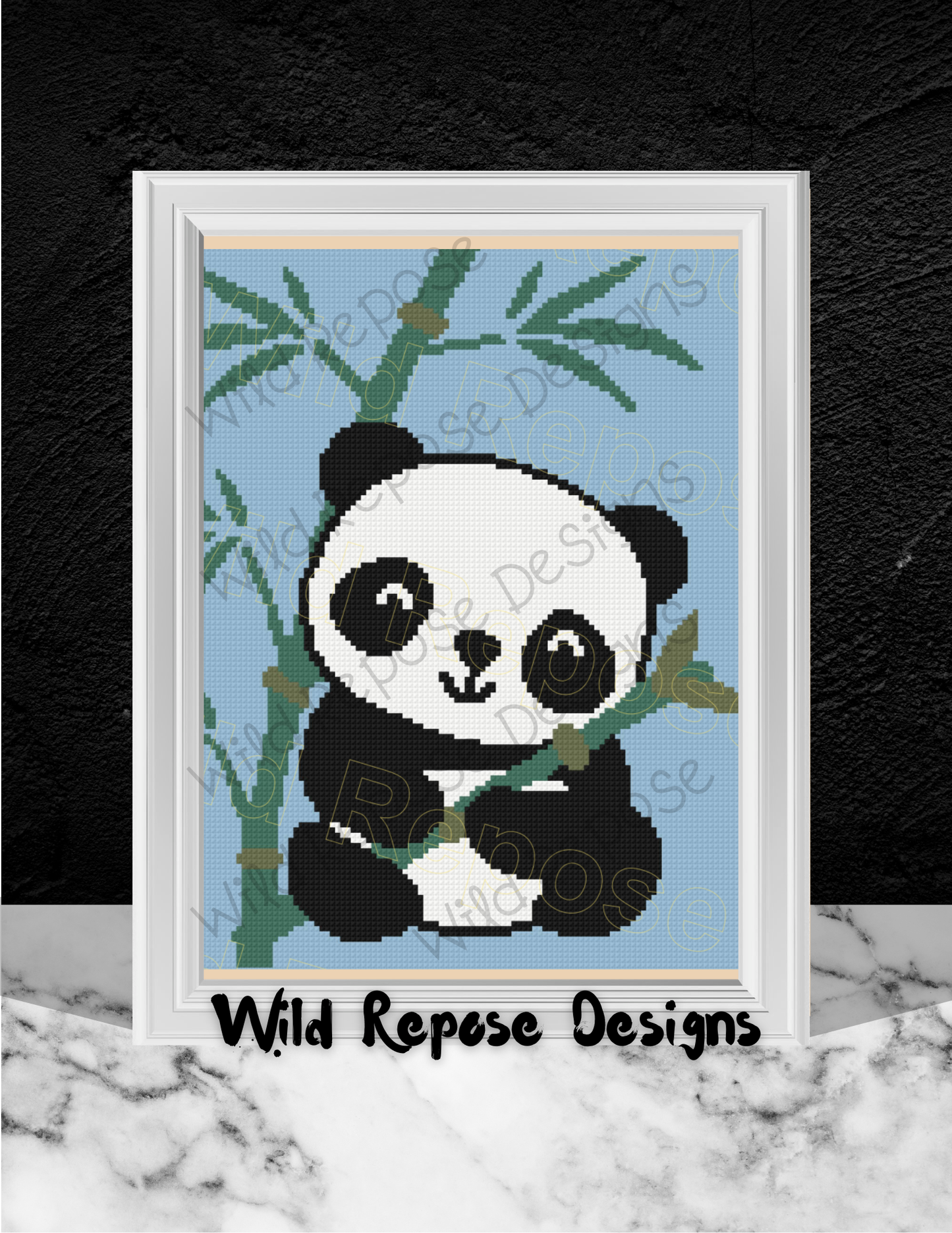 PANDA BABY Crochet Pattern 120 x 140