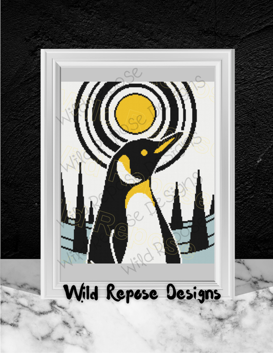 Penguin Sun Crochet Pattern 180 x 200