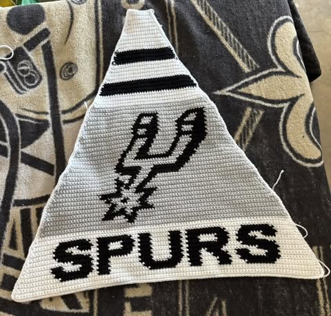 San Antonio Spurs NBA Tree Skirt Panel 104 x 130