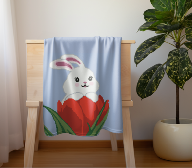 BUNNY in TULIP Crochet Pattern 185x200