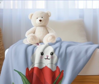 BUNNY in TULIP Crochet Pattern 185x200