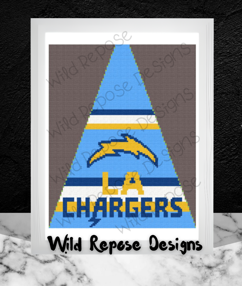 LA Chargers NFL Tree Skirt Panel 104 x 130