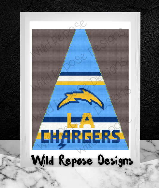 LA Chargers NFL Tree Skirt Panel 104 x 130