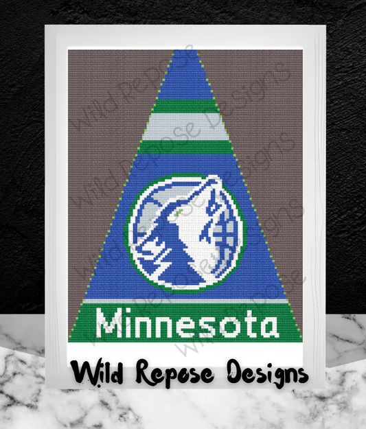 Minnesota Timberwolves NBA Tree Skirt Panel 104 x 130