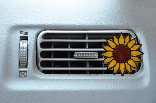 Sunflower Wood Essential Oil Air Vent Diffuser